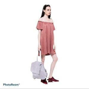 Farrow | Camilla Off the Shoulder Dress In Mauve